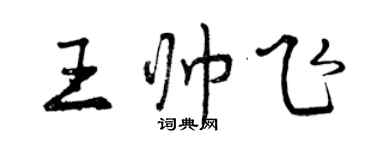 曾慶福王帥飛行書個性簽名怎么寫