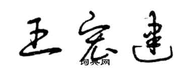 曾慶福王宏建草書個性簽名怎么寫