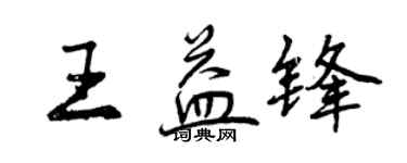 曾慶福王益鋒行書個性簽名怎么寫