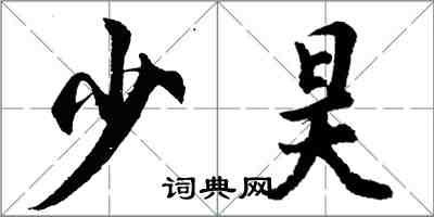 胡問遂少昊行書怎么寫