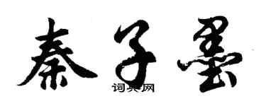 胡問遂秦子墨行書個性簽名怎么寫