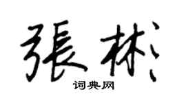 王正良張彬行書個性簽名怎么寫