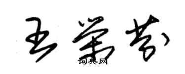 朱錫榮王榮芬草書個性簽名怎么寫