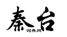 胡問遂秦台行書個性簽名怎么寫