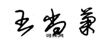 朱錫榮王尚菊草書個性簽名怎么寫