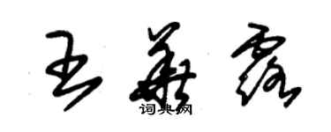 朱錫榮王華露草書個性簽名怎么寫