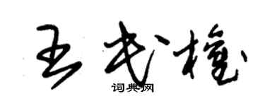 朱錫榮王民權草書個性簽名怎么寫
