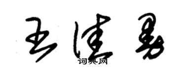 朱錫榮王佳曼草書個性簽名怎么寫
