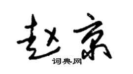 朱錫榮趙京草書個性簽名怎么寫