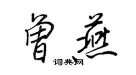 王正良曾燕行書個性簽名怎么寫