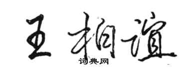 駱恆光王柏誼行書個性簽名怎么寫