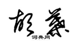 朱錫榮胡葉草書個性簽名怎么寫