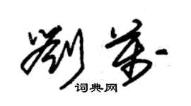 朱錫榮劉萬草書個性簽名怎么寫