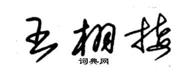 朱錫榮王栩接草書個性簽名怎么寫