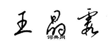 梁錦英王晶霞草書個性簽名怎么寫