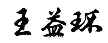 胡問遂王益環行書個性簽名怎么寫