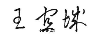 駱恆光王宜城草書個性簽名怎么寫