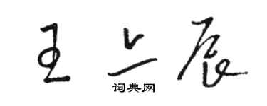 駱恆光王亦辰草書個性簽名怎么寫