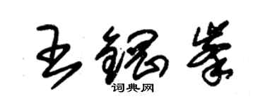 朱錫榮王鋼峰草書個性簽名怎么寫