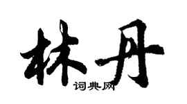 胡問遂林丹行書個性簽名怎么寫