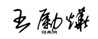 朱錫榮王勵燁草書個性簽名怎么寫