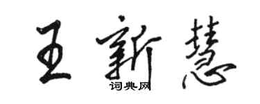 駱恆光王新慧行書個性簽名怎么寫