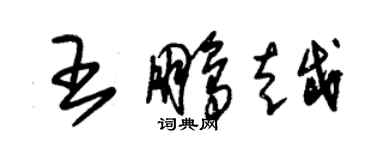 朱錫榮王鵬越草書個性簽名怎么寫