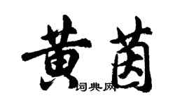 胡問遂黃茵行書個性簽名怎么寫