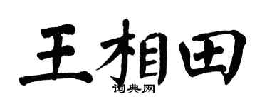 翁闓運王相田楷書個性簽名怎么寫