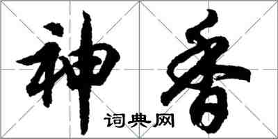 胡問遂神香行書怎么寫