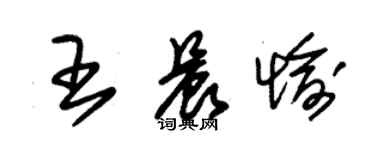 朱錫榮王晨愉草書個性簽名怎么寫