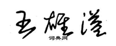 朱錫榮王雄溢草書個性簽名怎么寫