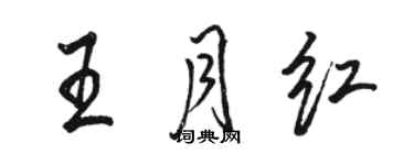 駱恆光王月紅行書個性簽名怎么寫