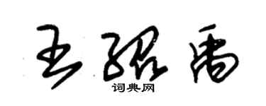 朱錫榮王紹禹草書個性簽名怎么寫