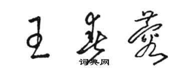 駱恆光王春蓉草書個性簽名怎么寫