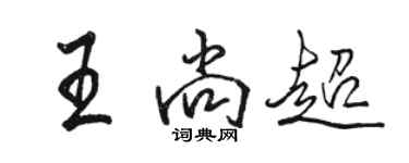 駱恆光王尚超行書個性簽名怎么寫