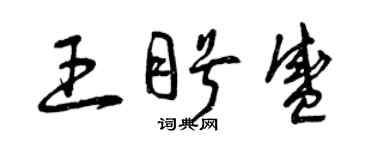 曾慶福王盼盛草書個性簽名怎么寫