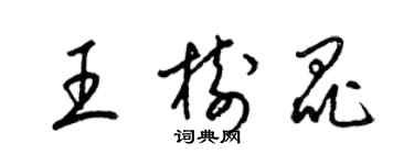 梁錦英王樹昆草書個性簽名怎么寫