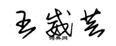 朱錫榮王威芸草書個性簽名怎么寫