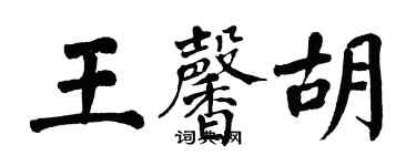 翁闓運王馨胡楷書個性簽名怎么寫