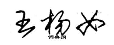 朱錫榮王楊女草書個性簽名怎么寫