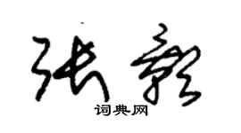 朱錫榮張影草書個性簽名怎么寫