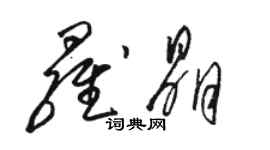 駱恆光羅晶草書個性簽名怎么寫