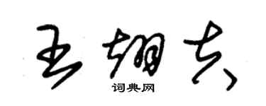 朱錫榮王翊夫草書個性簽名怎么寫