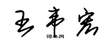 朱錫榮王韋宏草書個性簽名怎么寫