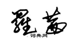 朱錫榮羅茜草書個性簽名怎么寫