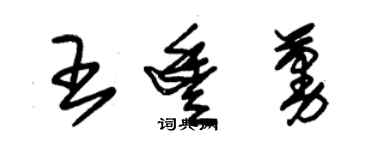 朱錫榮王豐蔓草書個性簽名怎么寫