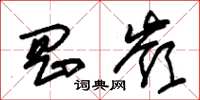 朱錫榮岡嶺草書怎么寫