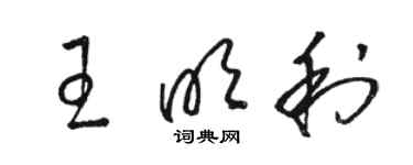 駱恆光王明利草書個性簽名怎么寫