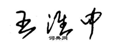 朱錫榮王淮中草書個性簽名怎么寫